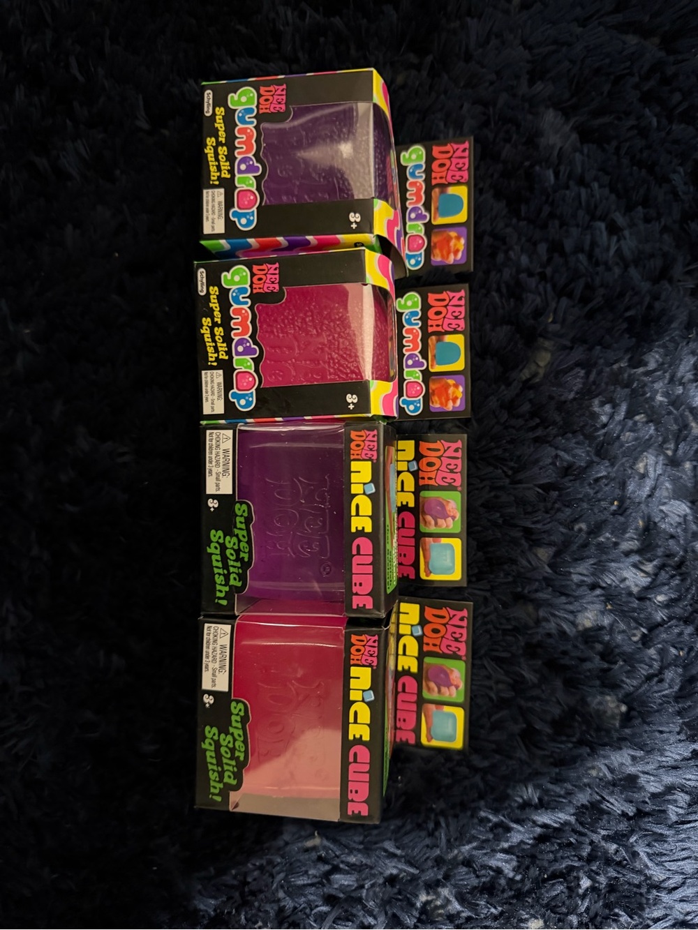 Needoh nice cube or gum drop - Purple & Pink